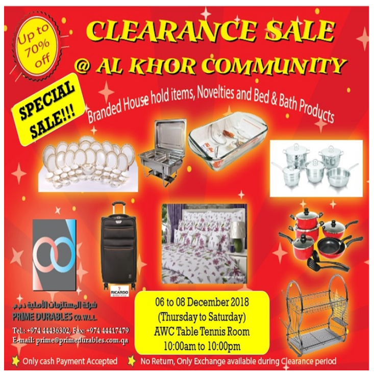 Prime Durables Clearance Sale - December 2018