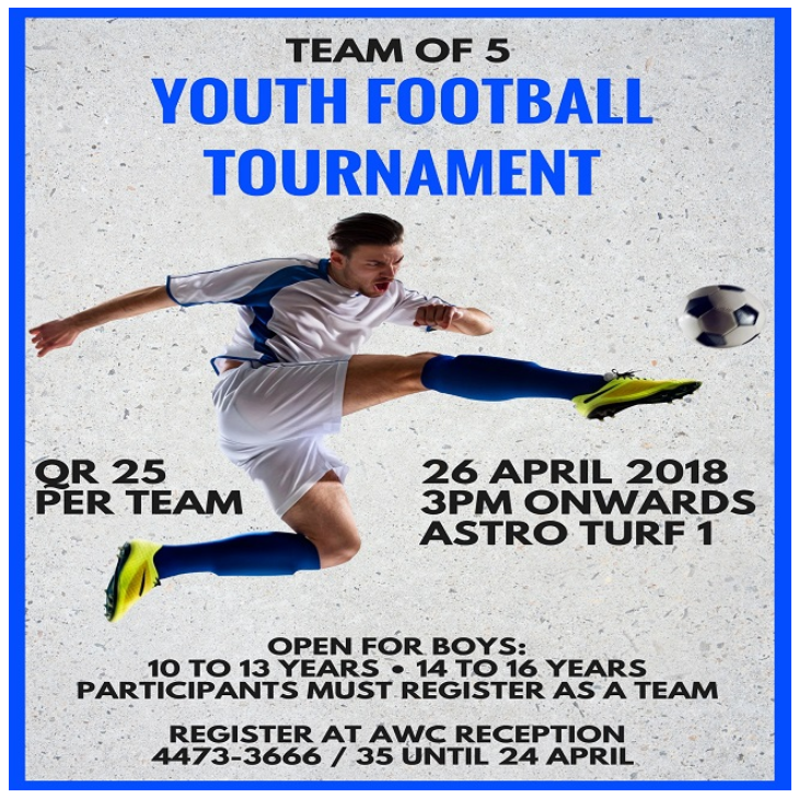 Youth Football Tournament (Team of 5)
