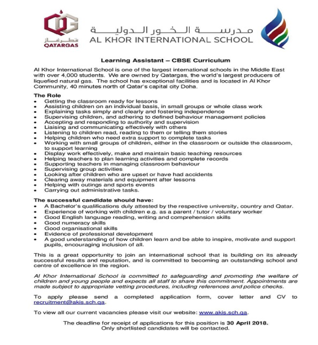 AKIS Vacancy: Learning Assistant