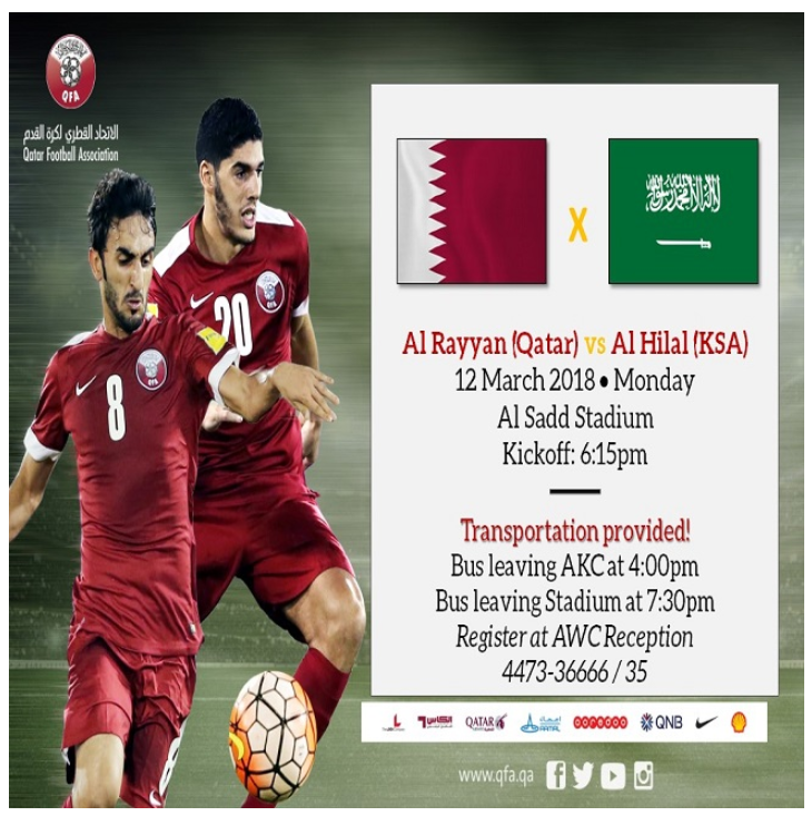 QFA Matches - 12 & 13 March 2018