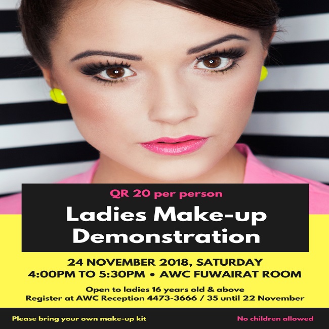 Ladies Make-up Demonstration - November 2018
