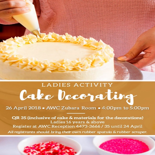 Ladies Activity: Cake Decorating
