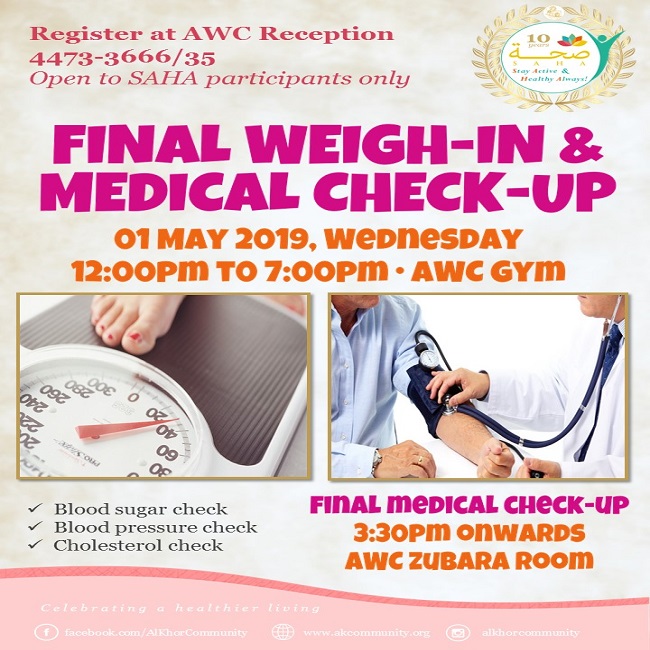 SAHA 2019: Final Weigh-in & Medical Check-up