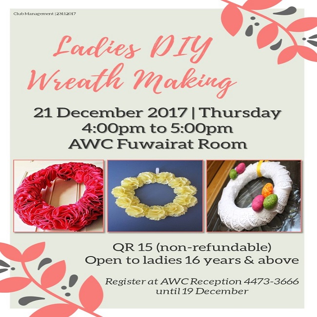 Ladies DIY Wreath Making