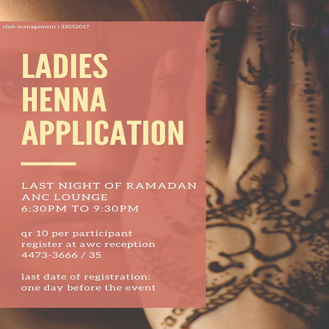 Ladies Henna Application - June 2017