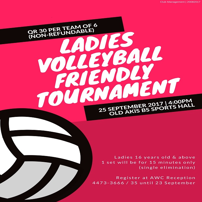 Ladies Volleyball Friendly Tournament