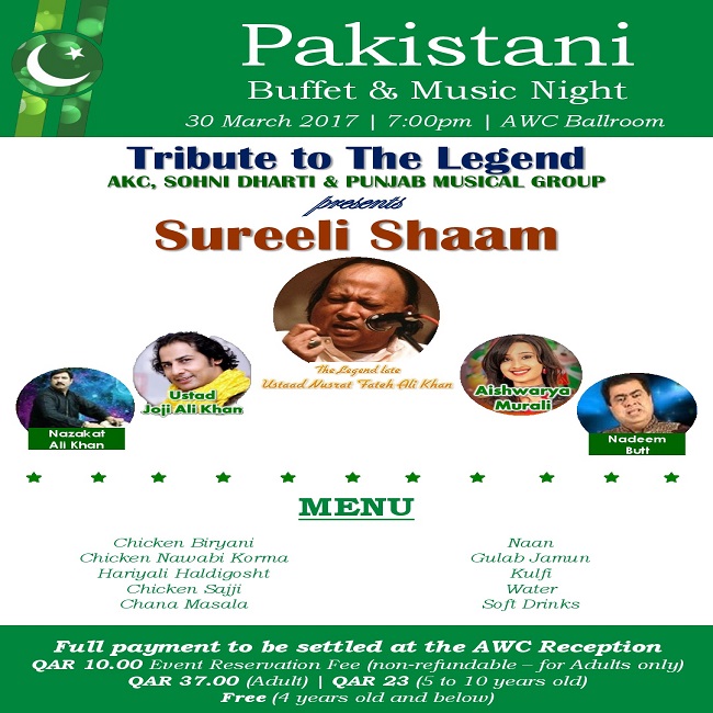 Pakistani Buffet and Music Night