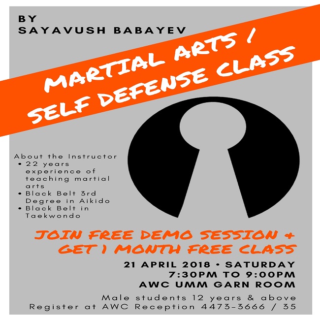 Martial Arts / Self Defense FREE Demo Session