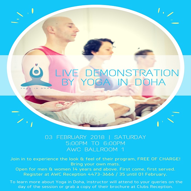 Live Demonstration by Yoga in Doha