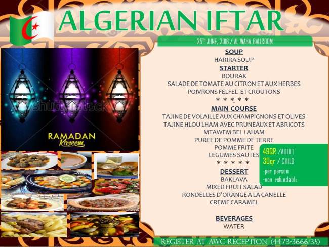 Algerian Iftar Dinner