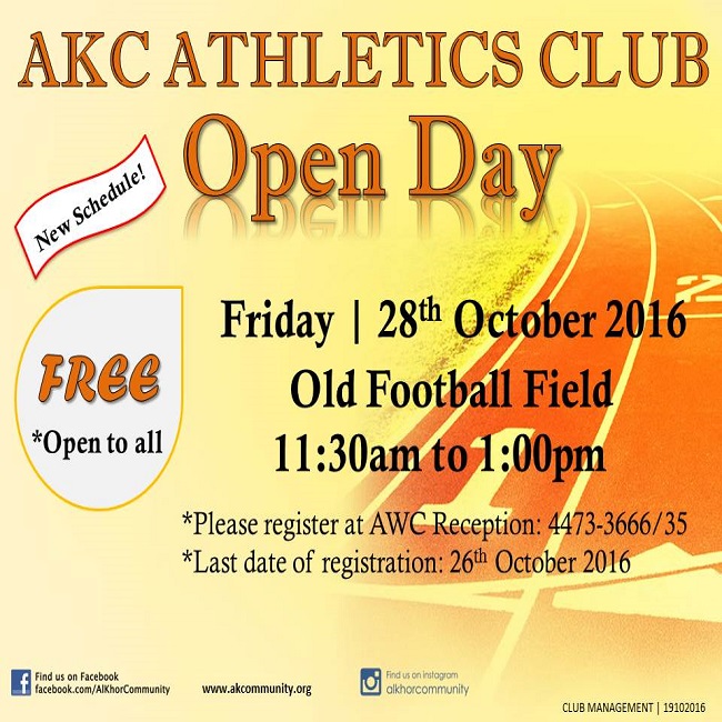 AKC Athletics Club Open Day