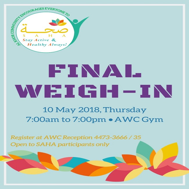 SAHA 2018: Final Weigh-in
