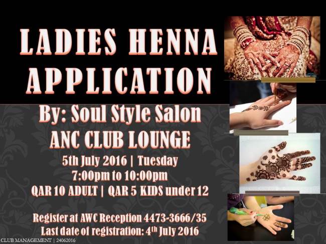Ladies Henna Application