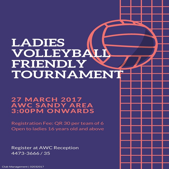 Ladies Volleyball Friendly Tournament