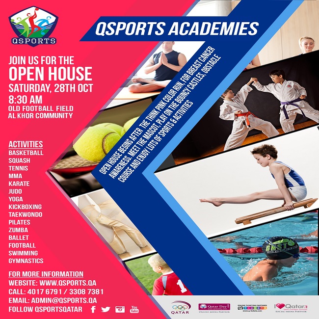 AKC Goes Pink: QSports Academies Open House