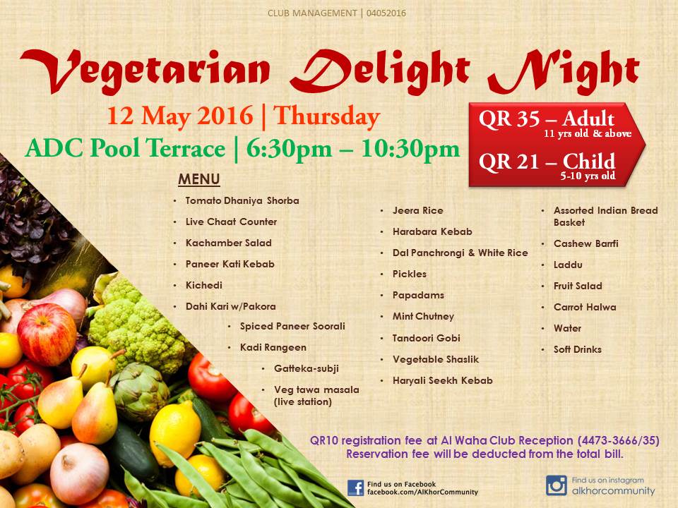Vegetarian Delight Night