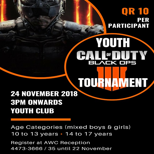 Youth Call of Duty Black Ops 4 Tournament