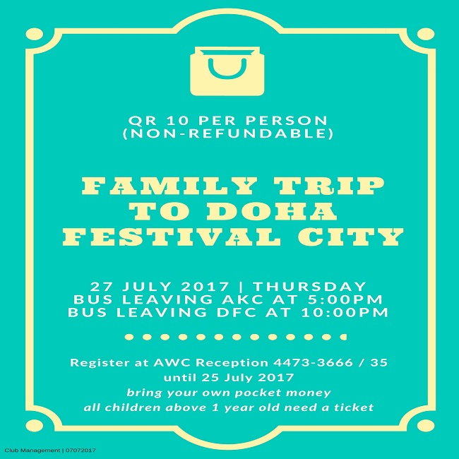 Family Trip to Doha Festival City