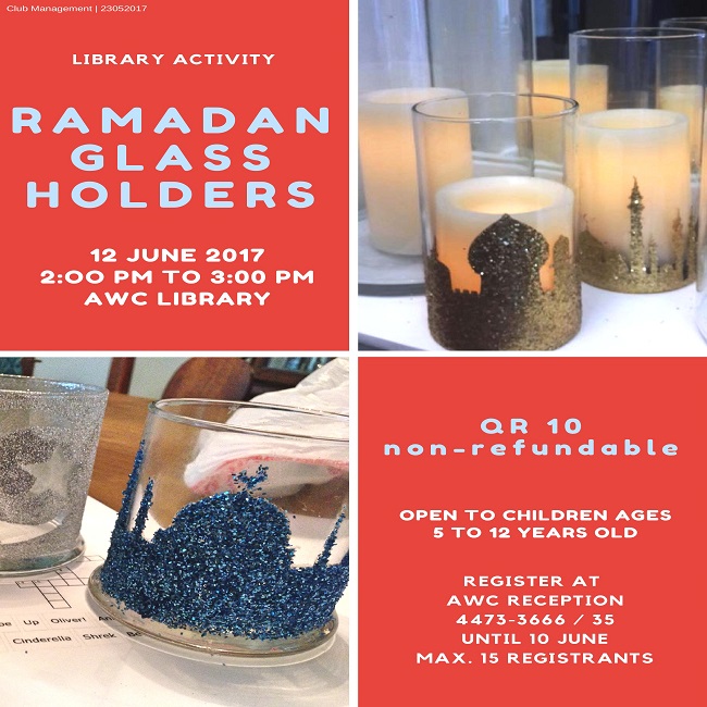 Library Activity: Ramadan Glass Holders