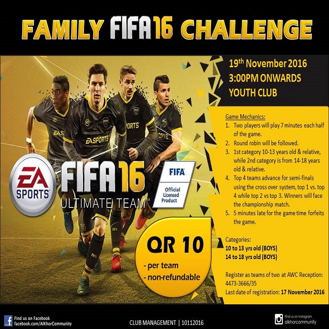 Family FIFA16 Challenge