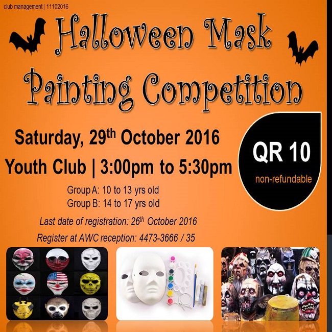 Halloween Mask Painting Competition