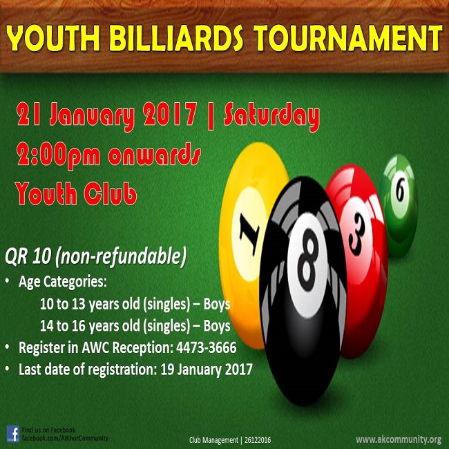 Youth Billiards Tournament