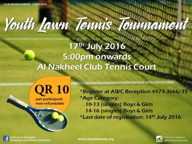 Youth Lawn Tennis Tournament