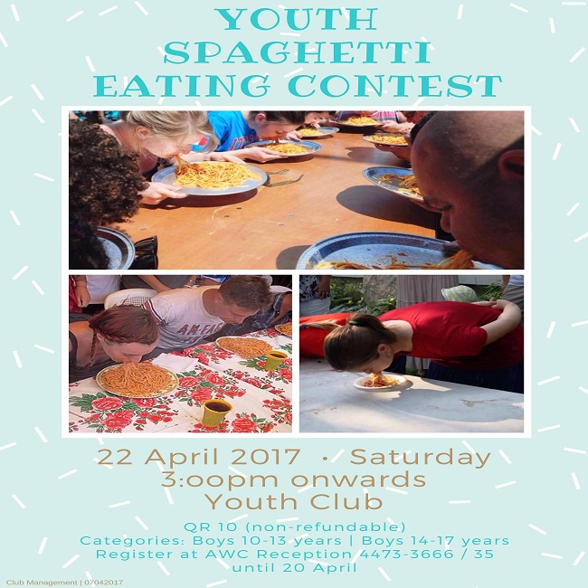 Youth Spaghetti Eating Contest