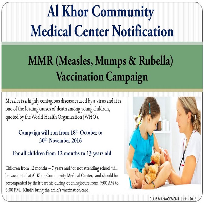 AKCMC MMR Vaccination Campaign Extended