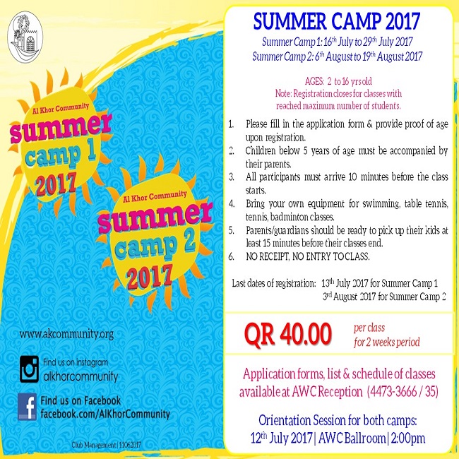 Summer Camp 2017