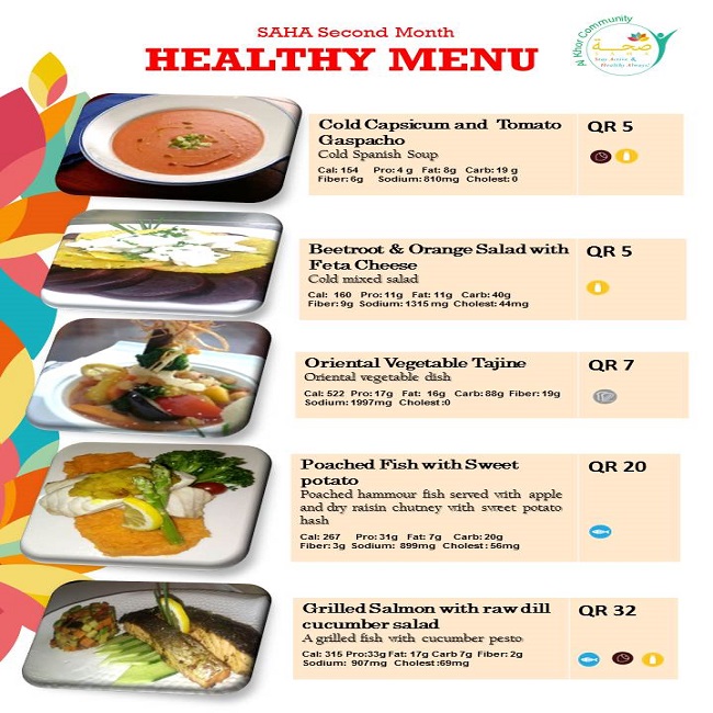 SAHA Healthy Menu - Second Month