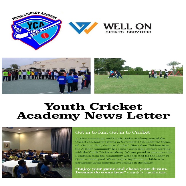 Youth Cricket Academy News Letter